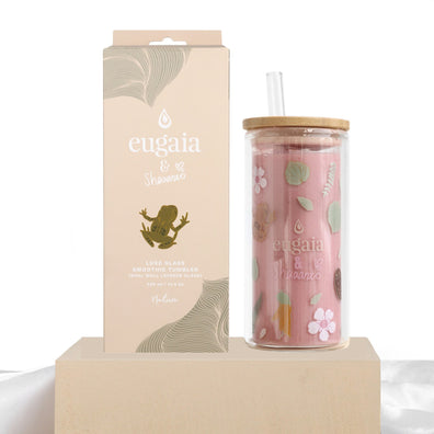 Luxe Glass Smoothie Tumbler | 430ml | Nature - Eugaia